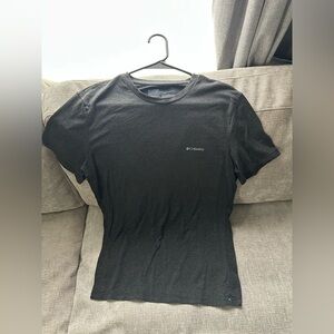 Columbia Black Crew Neck Short Sleeve Tee